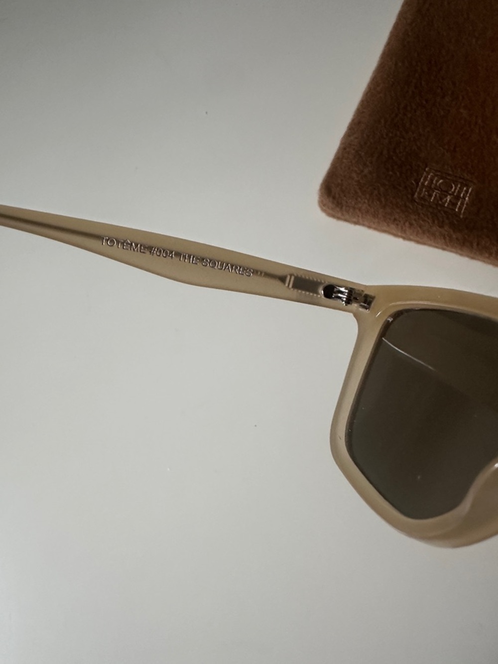 Toteme beige tan the square sunglasses - Picture 2 of 7